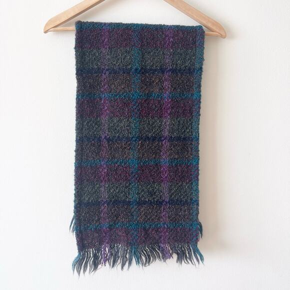 Weave Of The Irish Wool Blend Scarf Multicolor with Fringes - Picture 1 of 5